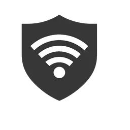 Shield and Wi-Fi icon for secure access